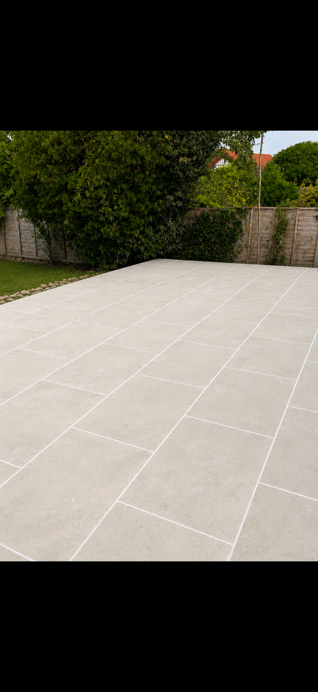 Block paving pathway